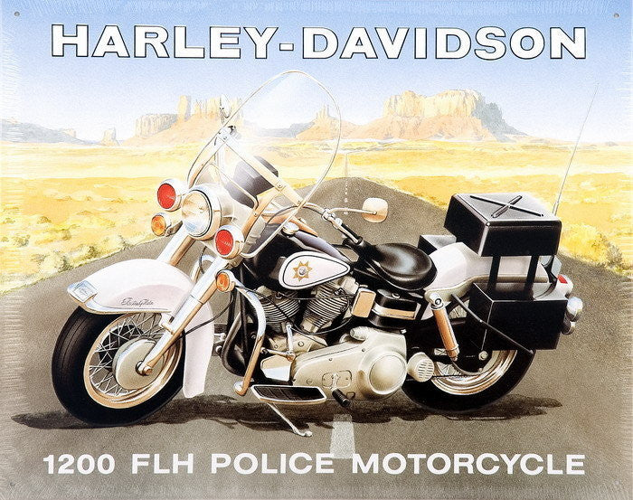 1200 FLH  Harley Tin Sign - rodehawg