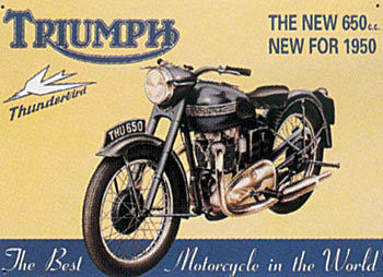 Triumph Thunderbird Tin Sign