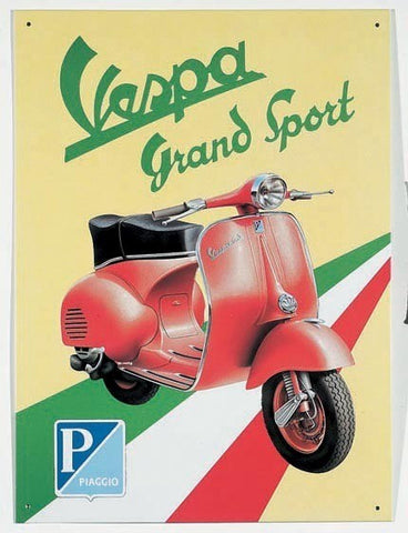 Vespa Grand Sport Tin Sign